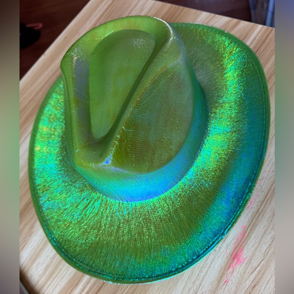 Iridescent Green Cowboy Festival Hat